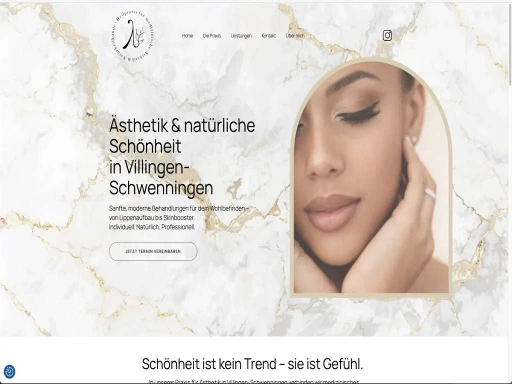 Website für Ästhetik-Zentrum VS